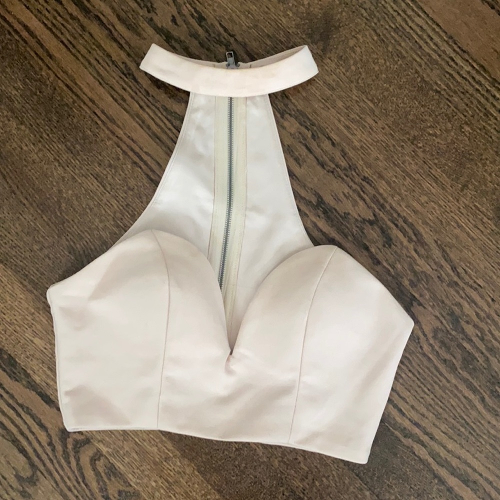 Heart on Fire Strapless Top with Choker